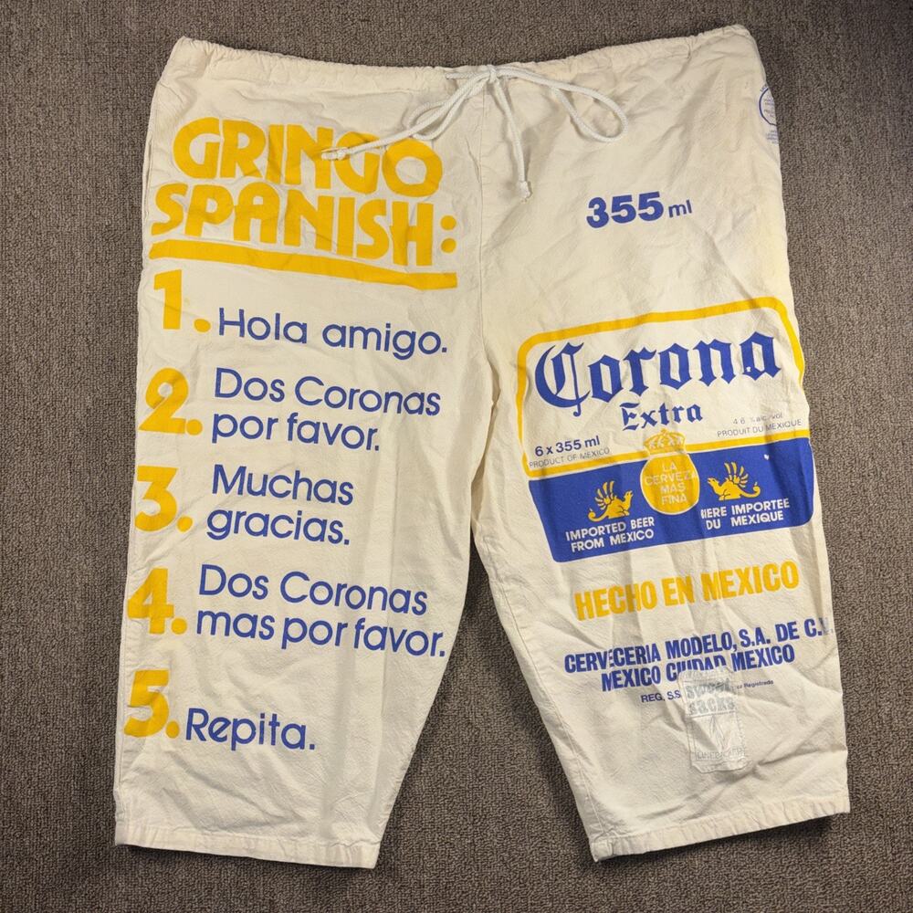 Corona Extra Beer Advertising Pants Shorts Cotton Drawstring